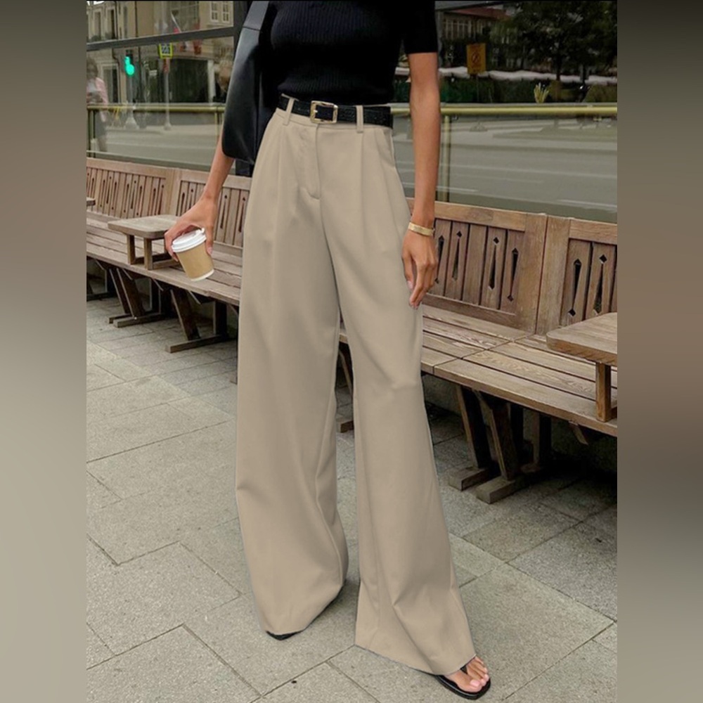 Commence solid wide leg pants